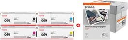 Canon 069 MCVP Pack de Valor con Tintas y Papel Prindo Universal