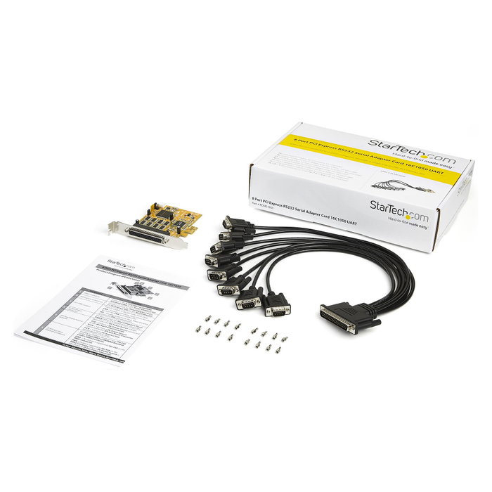 StarTech Tarjeta PCI Express Serie con 8 Puertos RS