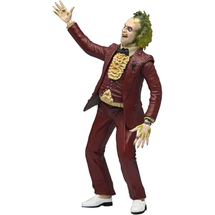 NECA Figura de Acción Beetlejuice con Smoking Rojo de 18 cm