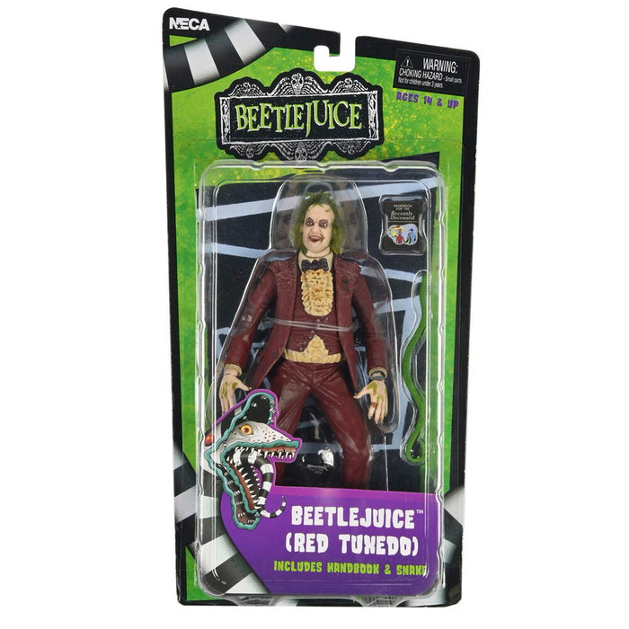 NECA Figura de Acción Beetlejuice con Smoking Rojo de 18 cm