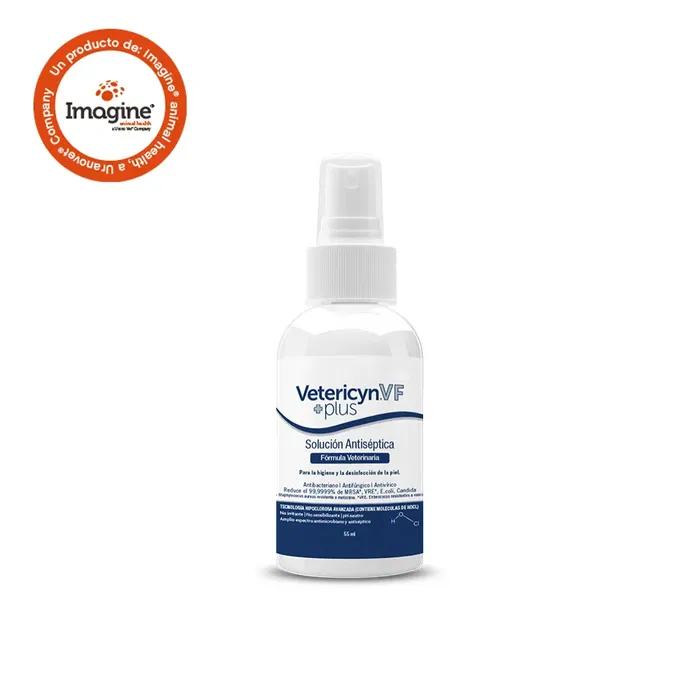 Vetericyn Plus VF Spray Antiséptico para Heridas Veterinarias - Limpia, Irriga y Desbrida - Fórmula No Tóxica 55 ml Vetericyn Plus VF Spray Antiséptico para Heridas Veterinarias - Limpia, Irriga y Desbrida - Fórmula No Tóxica 55 ml
