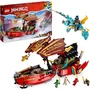 LEGO NINJAGO 71797 The Ninjas HQ - La carrera contra el reloj, juguete con 2 figuras de dragón