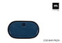La Mediterranea Bandeja Oval Chester Blue 13x8x4cm, 24 unidades