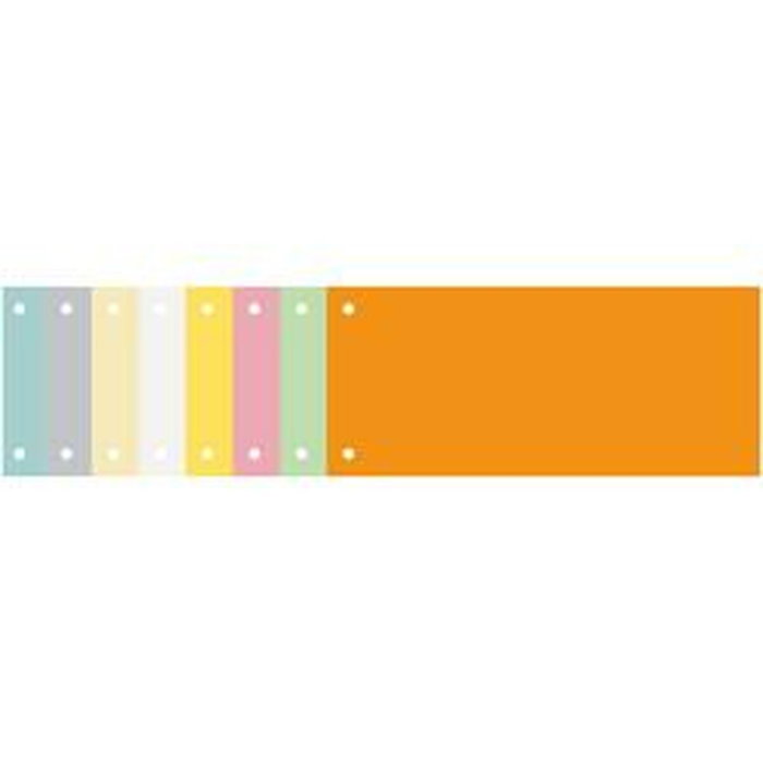 Exacompta Juego de 100 separadores de cartulina amarilla de 105x240 mm con 2 taladros Exacompta Juego de 100 separadores de cartulina amarilla de 105x240 mm con 2 taladros