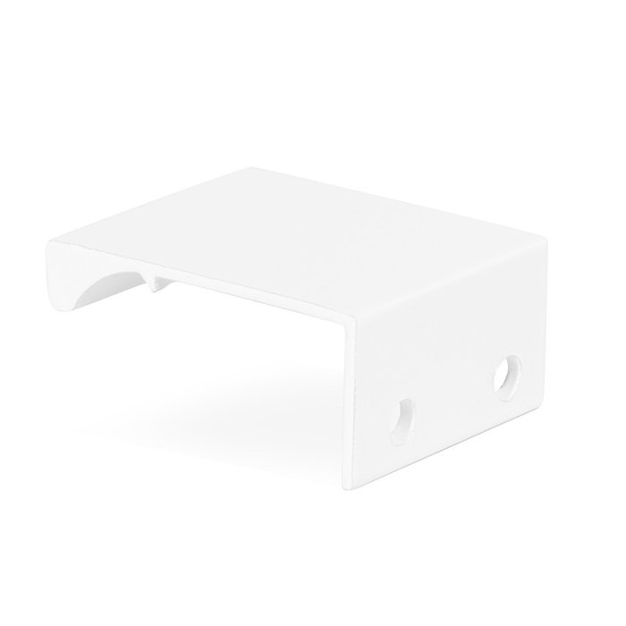 Trentadue Tirador Aluminio Modelo Vico Acabados Plata Mate, Anodizado Brillo, Negro Y Blanco Mate Dist. Agujero 16Mm Blanco Mate