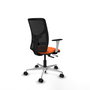 PIQUERAS Y CRESPO Silla de oficina Motilla Naranja y Negro