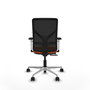 PIQUERAS Y CRESPO Silla de oficina Motilla Naranja y Negro