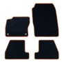 OCC Design Alfombrilla a Medida Ford Focus III (2011-2015) 5PZ Ribete Naranja