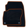 OCC Design Alfombrilla a Medida Ford Focus III (2011-2015) 5PZ Ribete Naranja