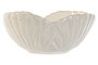 DKD Home Decor Ensaladera de Porcelana Blanca 20,5x20,5x9 cm