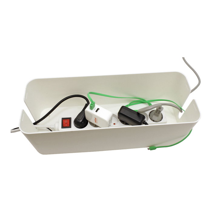 VALUE Caja de Cables 19.99.3237, Plástico Blanco, 407 x 157 x 133.5 mm