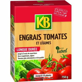 KB Fertilizante Tomates y Hortalizas UAB 750g - Abono Orgánico con Magnesio y Algas para 3 Meses, Ecológico