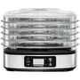 Rommelsbacher DA 350 Dörrautomat Automático de 5 Bandejas y Pantalla LCD, Acero Inoxidable, 350W, Deshidratador de Alimentos