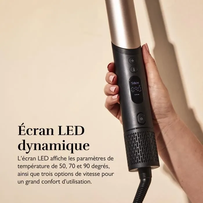 Silk'n Secador de pelo Silky Air Flex Negro Dorado SIL1721226719180 110.000 rpm 5 accesorios