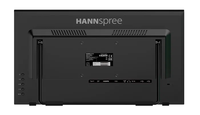 Hannspree HT220CUA Monitor táctil de 21.4" / 54.5 cm Full HD 1920x1080 IPS LED 6 ms 270 cd/m² Negro con altavoces, HDMI, DisplayPort y montaje VESA