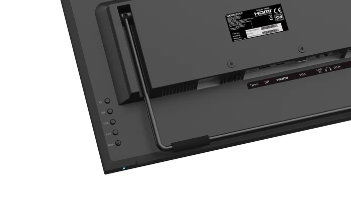 Hannspree HT220CUA Monitor táctil de 21.4" / 54.5 cm Full HD 1920x1080 IPS LED 6 ms 270 cd/m² Negro con altavoces, HDMI, DisplayPort y montaje VESA