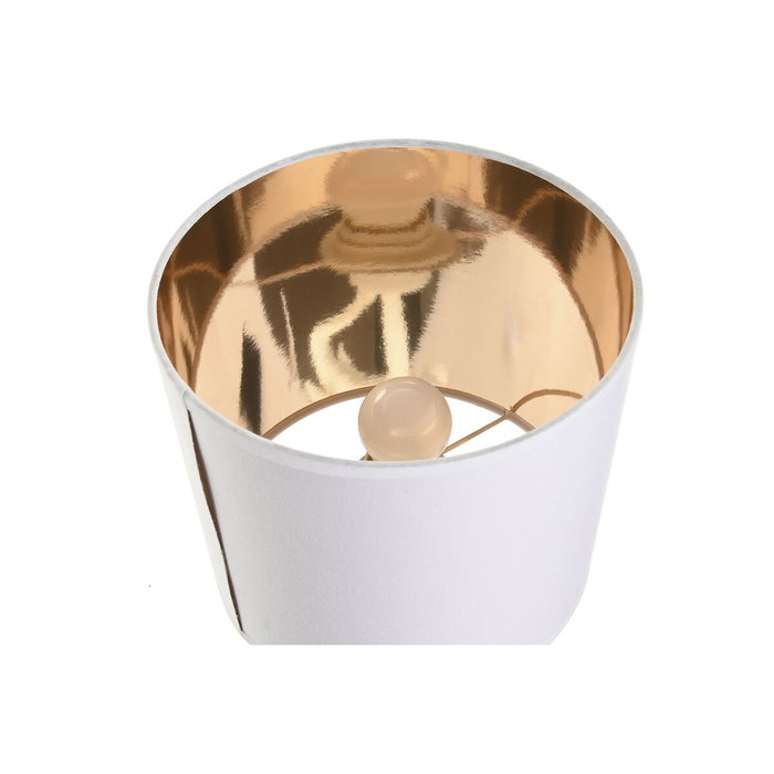 DKD Home Decor Lámpara de Sobremesa Elefante Blanco y Dorado