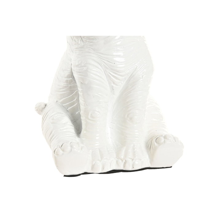 DKD Home Decor Lámpara de Sobremesa Elefante Blanco y Dorado