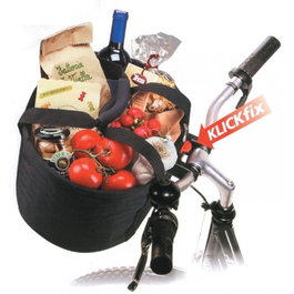Rixen&Kaul Bolsa de Compras Comfort Mini 13 Litros (32x24x23 cm) Negro Klickfix