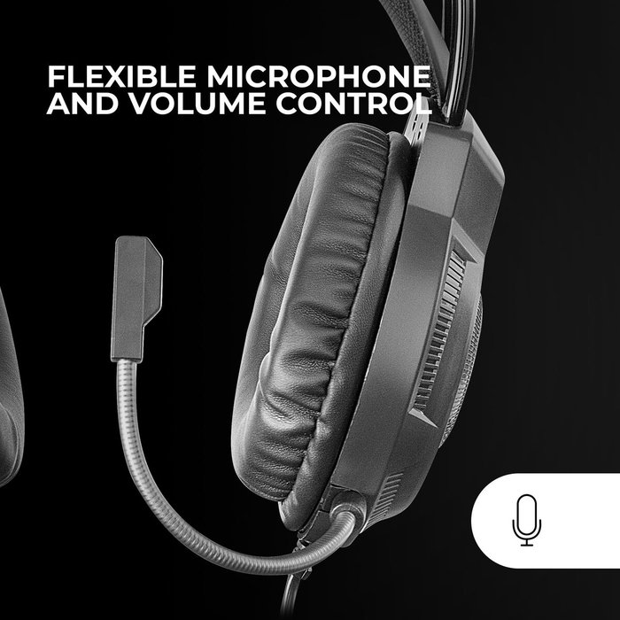 Mars Gaming MH124 Auriculares Gaming con Micrófono Negro