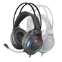 Mars Gaming Auriculares Gaming MH124 con Micrófono - Diadema Alámbricos, Iluminación RGB Rainbow, Compatibles con PC, PS5, Xbox Series, Switch - Negro