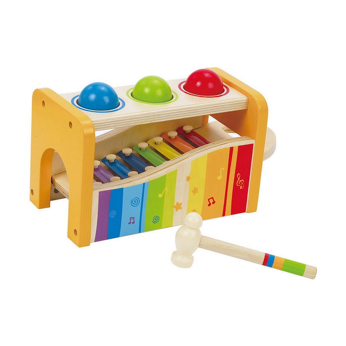 Hape Banco de música con xilófono de madera