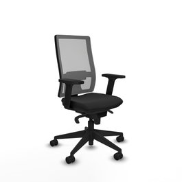 PIQUERAS Y CRESPO Silla de oficina Horna con mecanismo Sincro, Negro y Gris
