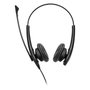Jabra Biz 1100 Duo Auricular en Oreja Cableado, Conector 3,5 mm, Negro, Certificado para Equipos Microsoft