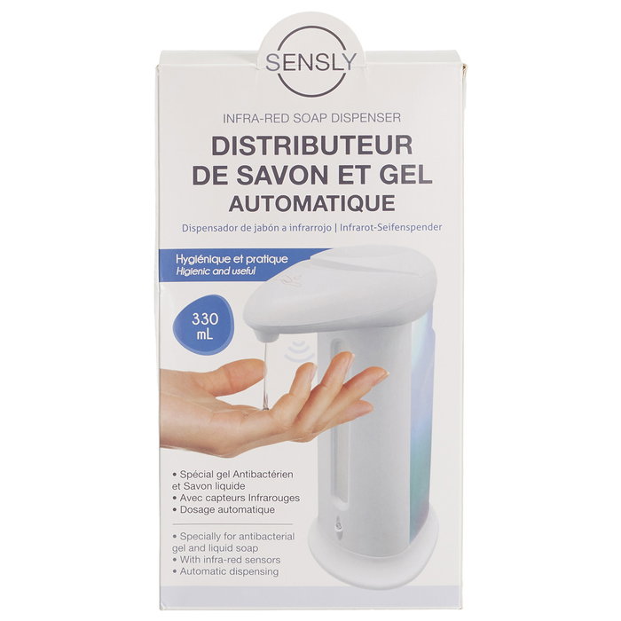 Sensly Dispensador Jabón Automático sin Contacto, Higiénico y Económico, Capacidad 330 ml Sensly Dispensador Jabón Automático sin Contacto, Higiénico y Económico, Capacidad 330 ml
