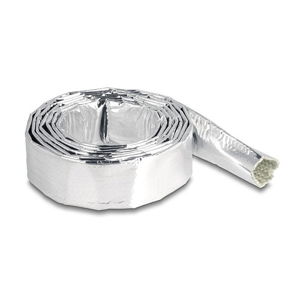DeLOCK Manguito para cable de fibra de vidrio y aluminio, 2 m x 20 mm plata DeLOCK Manguito para cable de fibra de vidrio y aluminio, 2 m x 20 mm plata