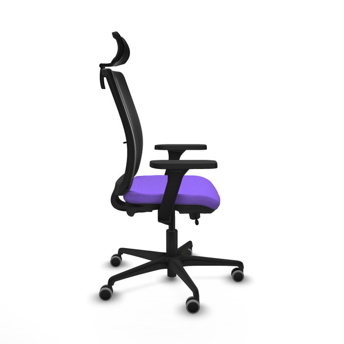 PIQUERAS Y CRESPO Silla de oficina Haches con mecanismo Sincro/Traslack, Lila y Negro PIQUERAS Y CRESPO Silla de oficina Haches con mecanismo Sincro/Traslack, Lila y Negro