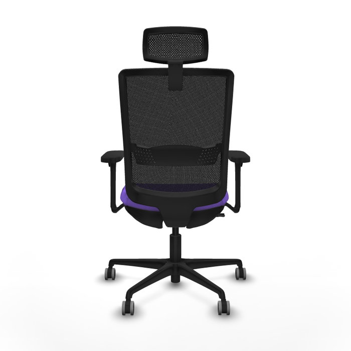 PIQUERAS Y CRESPO Silla de oficina Haches con mecanismo Sincro/Traslack, Lila y Negro PIQUERAS Y CRESPO Silla de oficina Haches con mecanismo Sincro/Traslack, Lila y Negro