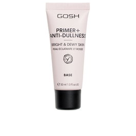 Gosh PRIMER PLUS+ Primer Anti-Opacidad y Tratamiento Facial Hidratante e Iluminador, como Base de Maquillaje o Solo, 30 ml