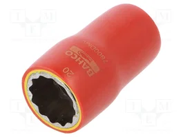 BAHCO Llave de vaso aislada 20mm 12-angulos 1/2 pulgada