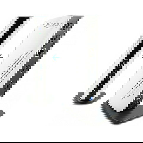 DeLOCK Docking Station USB 3.2, Dual HDMI Full-HD, Ethernet LAN, Audio