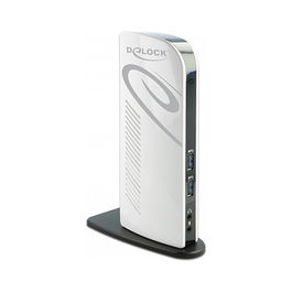 DeLOCK Docking Station USB 3.2, Dual HDMI Full-HD, Ethernet LAN, Audio
