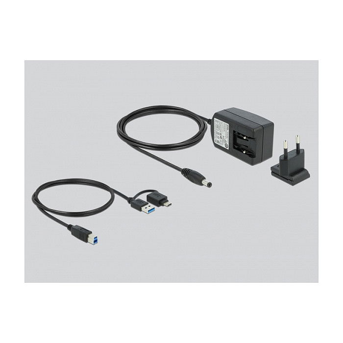 DeLOCK Docking Station USB 3.2, Dual HDMI Full-HD, Ethernet LAN, Audio