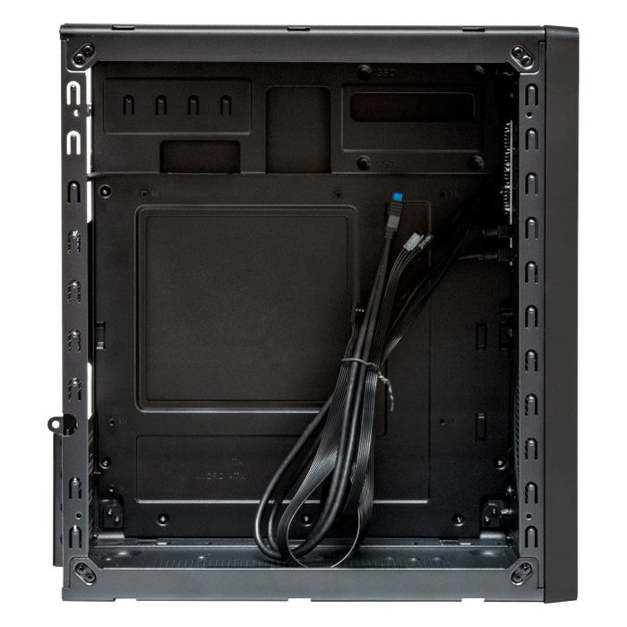 Unykach Caja Ordenador Numen 300 Pro Micro ATX - Torre Negra con Rojo, Compatible ITX/Micro ATX, 4 Ranuras, Ventilación 120 mm, para Gráficas hasta 250 mm