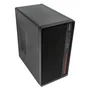UNYKAch NUMEN 300 Pro Caja PC Torre Micro ATX Negro Rojo UK52121 con 4x USB (3.0 y 2.0), Flujo Aire Optimizado, Compatible ATX, Fuente NO Incluida