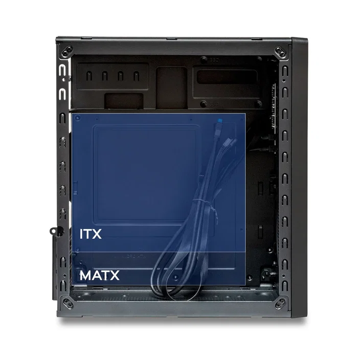 UNYKAch NUMEN 300 Pro Caja PC Torre Micro ATX Negro Rojo UK52121 con 4x USB (3.0 y 2.0), Flujo Aire Optimizado, Compatible ATX, Fuente NO Incluida