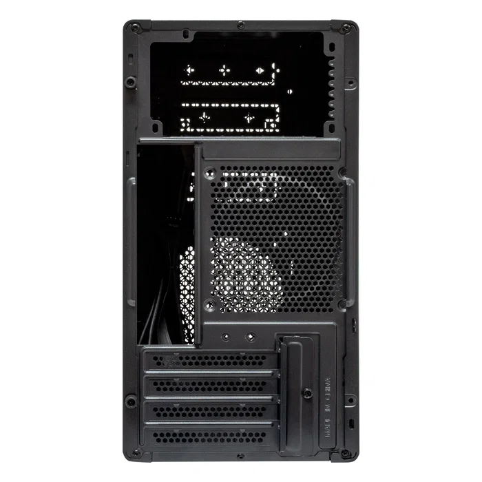 UNYKAch NUMEN 300 Pro Caja PC Torre Micro ATX Negro Rojo UK52121 con 4x USB (3.0 y 2.0), Flujo Aire Optimizado, Compatible ATX, Fuente NO Incluida