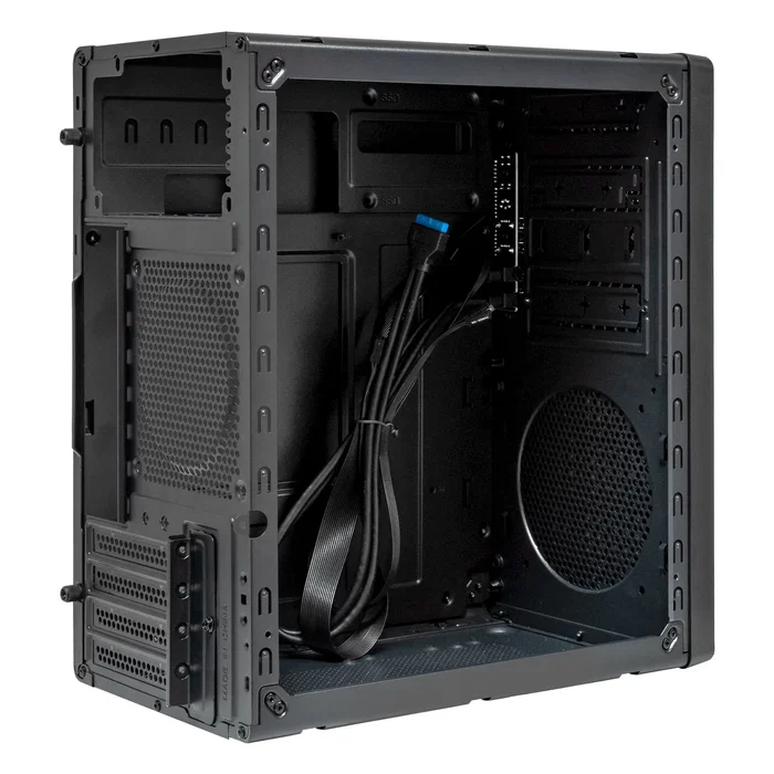 UNYKAch NUMEN 300 Pro Caja PC Torre Micro ATX Negro Rojo UK52121 con 4x USB (3.0 y 2.0), Flujo Aire Optimizado, Compatible ATX, Fuente NO Incluida
