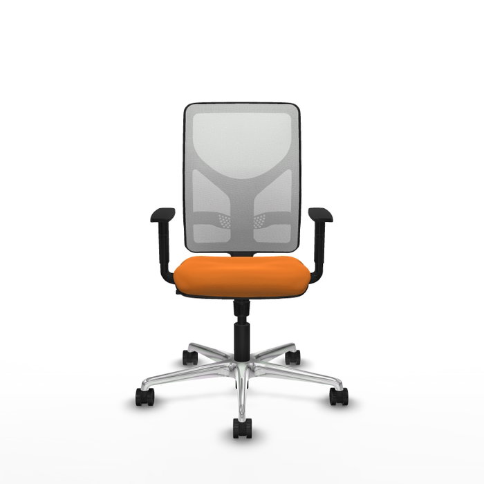 PIQUERAS Y CRESPO Silla de oficina Motilla Naranja y Blanco PIQUERAS Y CRESPO Silla de oficina Motilla Naranja y Blanco