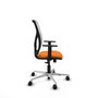PIQUERAS Y CRESPO Silla de oficina Motilla Naranja y Blanco