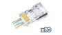 Phasak Pashak Conector RJ45 FastCrimp Cat.6 FTP AWG22 Pack 10