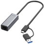 ALLNET Adaptador de red USB 3.0 Tipo-C y Tipo-A 2.5 Multi-Gigabit ALL-NC-2.5G-USBC/A *ALLTRAVEL*