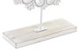 DKD Home Decor Decoración MDF y Hierro Desgastado Blanco y Marrón