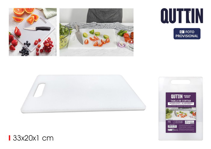 Quttin Tabla Cortar Profesional 33 cm x 20 cm x 1 cm (18 Unidades) Quttin Tabla Cortar Profesional 33 cm x 20 cm x 1 cm (18 Unidades)