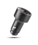 Eightt ECC2 Cargador de Coche con 2 Puertos USB y Display LED Gris Espacial