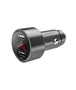 Eightt ECC2 Cargador de Coche con 2 Puertos USB y Display LED Gris Espacial